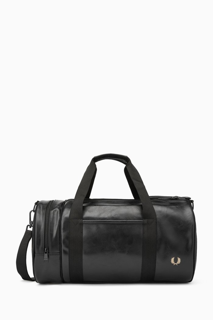

Tonal Barrel Bag in Pu, Black
