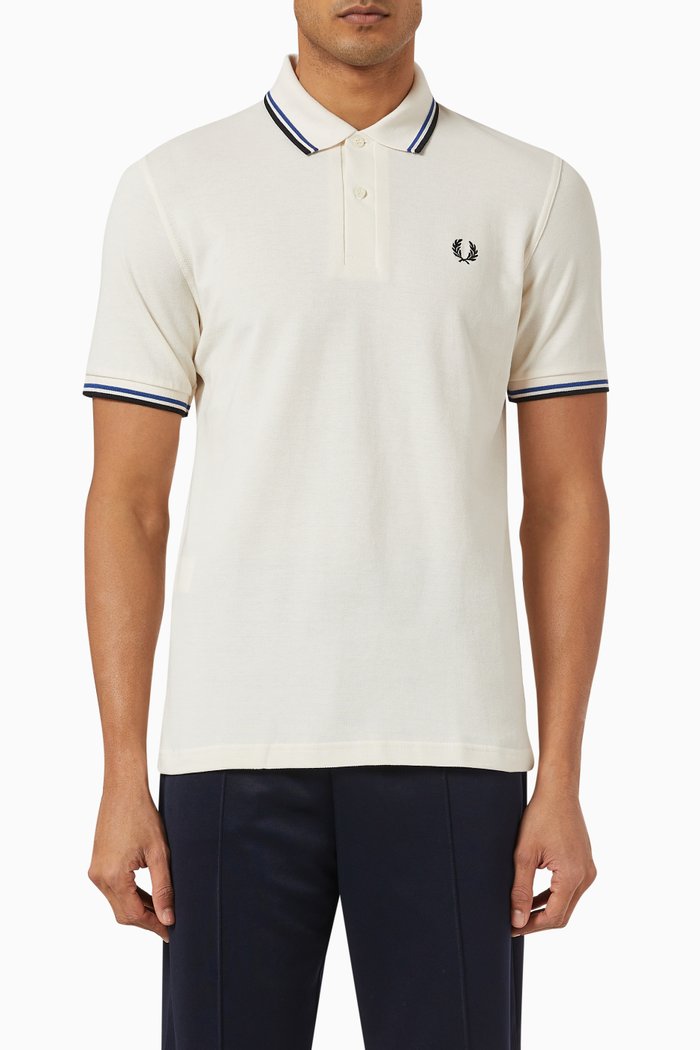 

Polo Shirt in Cotton Piqué, White