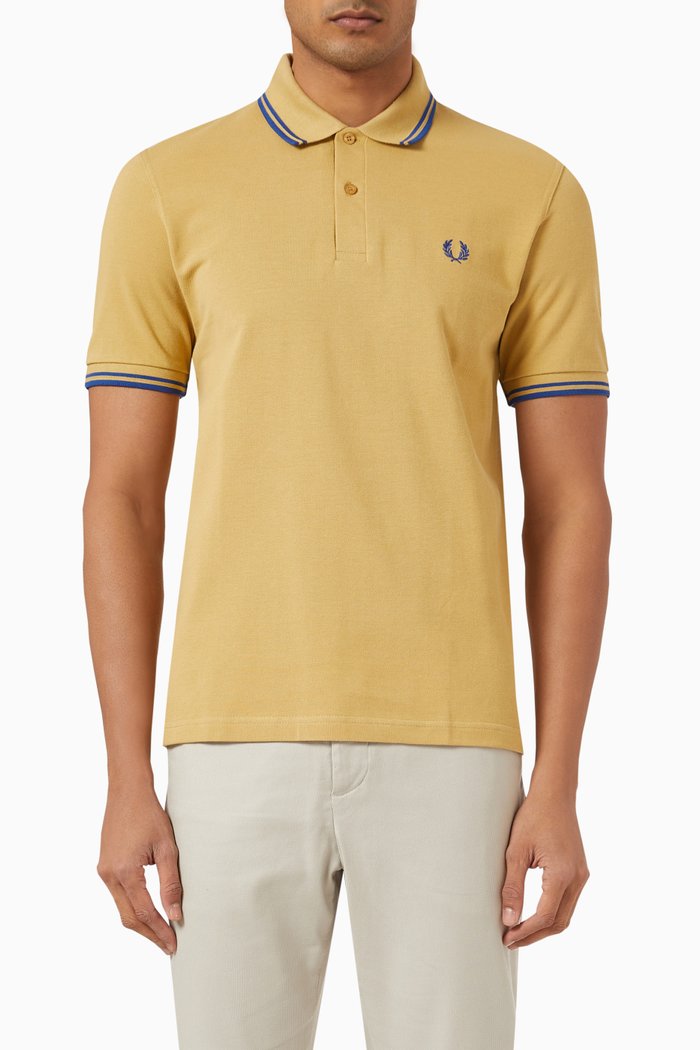 

Twin Tipped Polo Shirt in Cotton Piqué, Neutral