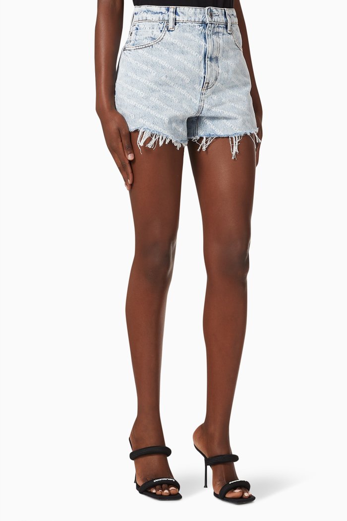 

Bite Logo Shorts in Denim, Blue