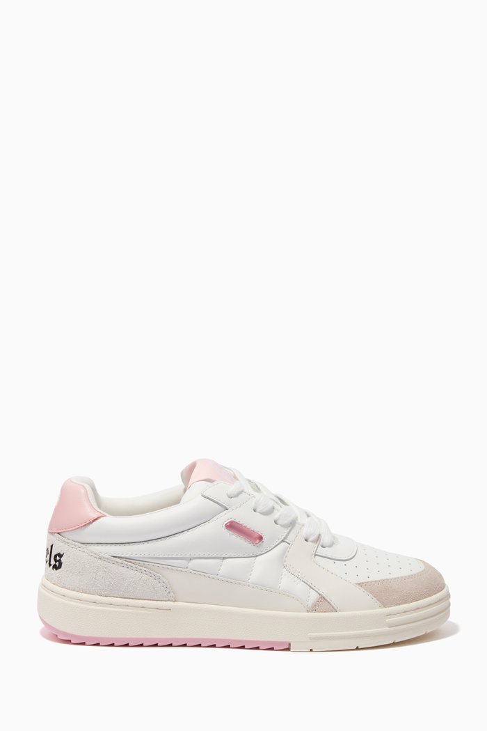 

Palm University Low-top Sneakers in Leather & Suede, Pink