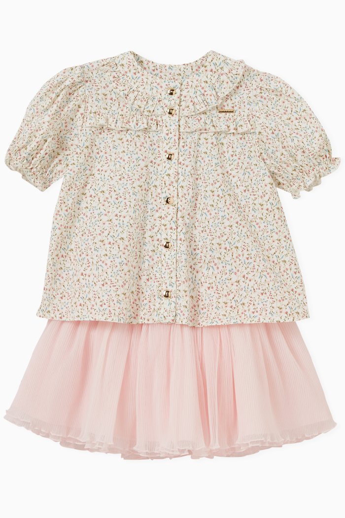 

Floral Blouse & Skirt Set, Multicolour