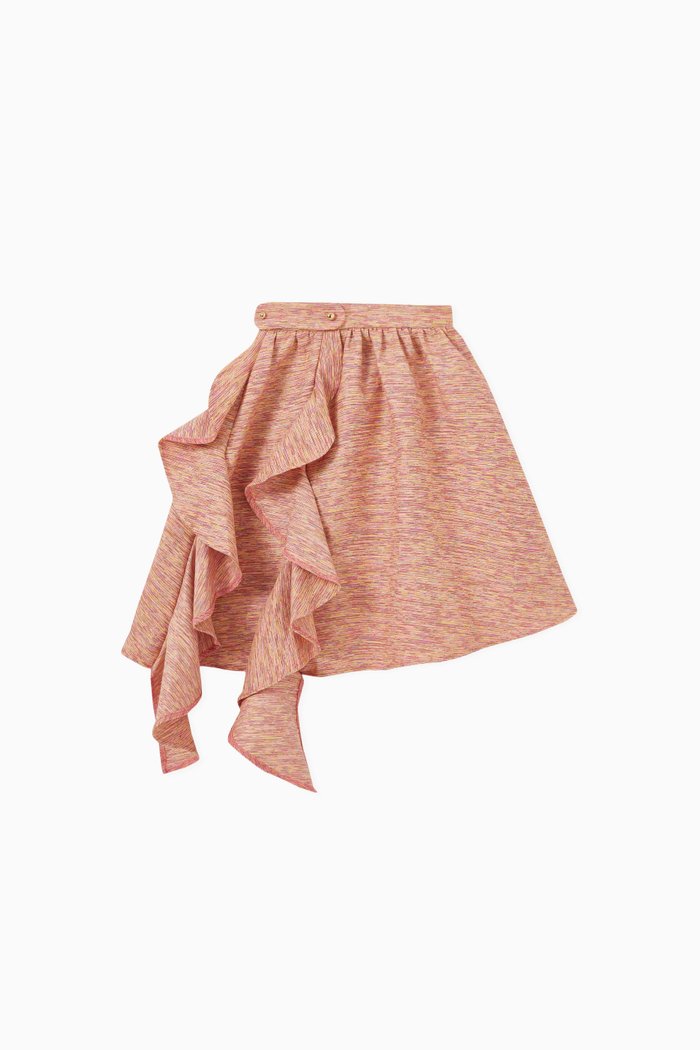 

Asymmetrical Ruffled Skirt, Multicolour