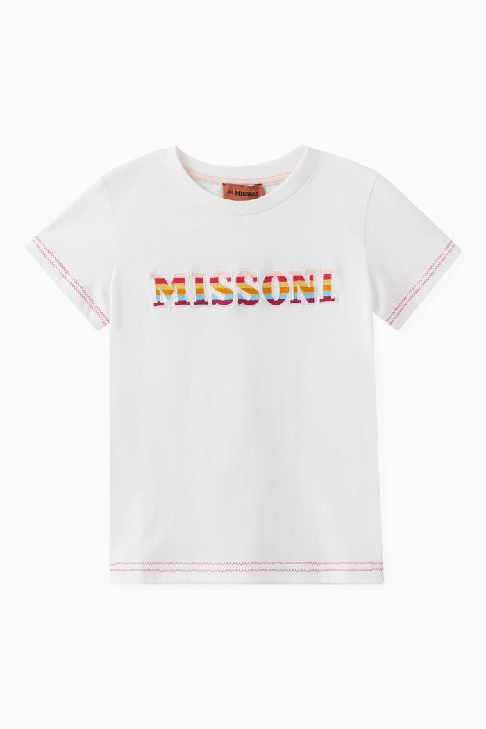 

Graphic Logo T-Shirt in Cotton, White