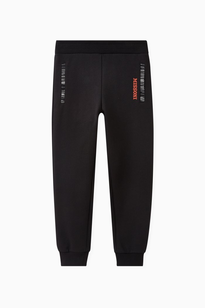 

Logo-embroidered Joggers in Cotton, Black