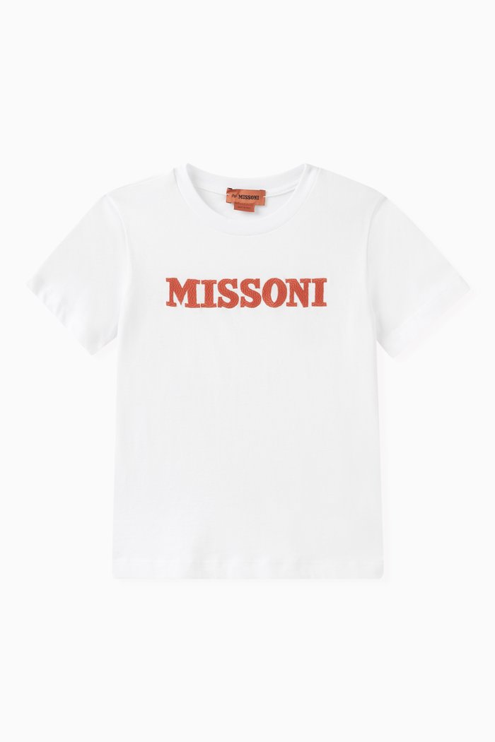 

Logo Print T-shirt in Cotton, White