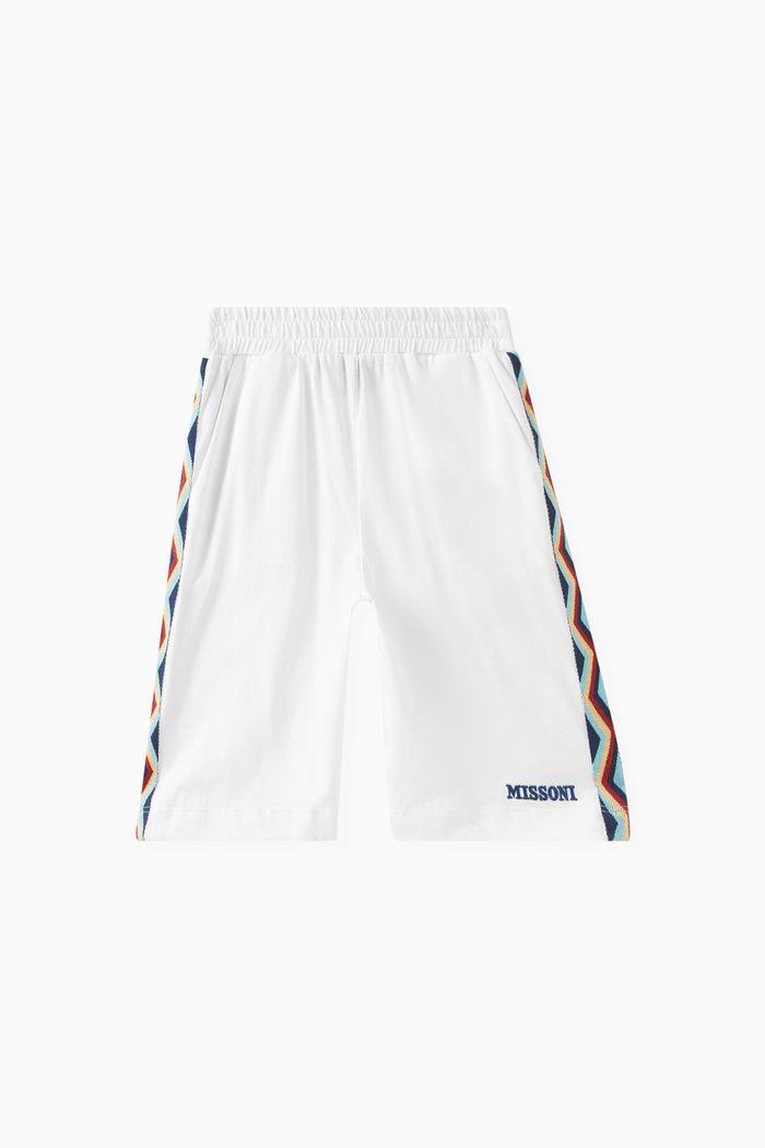 

Logo-detail Shorts in Cotton, White