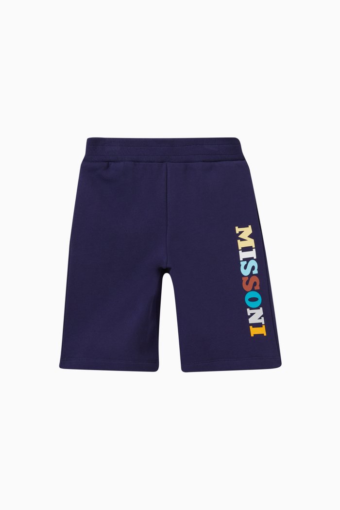 

Logo Shorts in Cotton Jersey, Blue