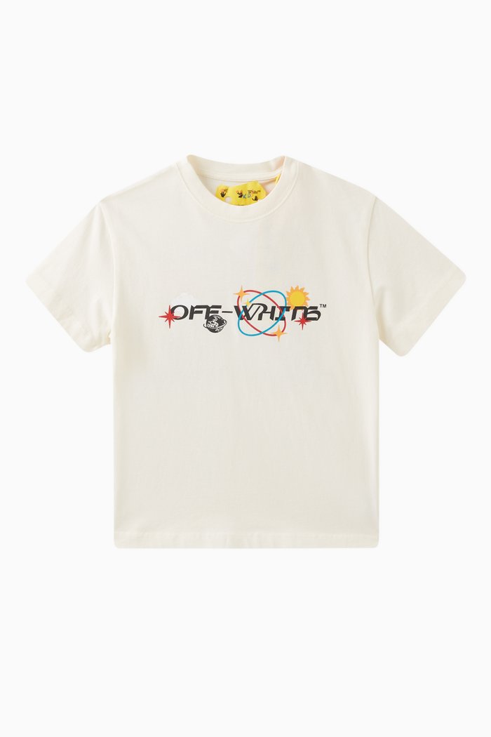 

Logo Print T-shirt in Cotton, Neutral