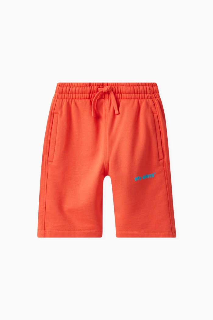 

Balloons and Arrows Logo Sweat Shorts in Cotton, Orange