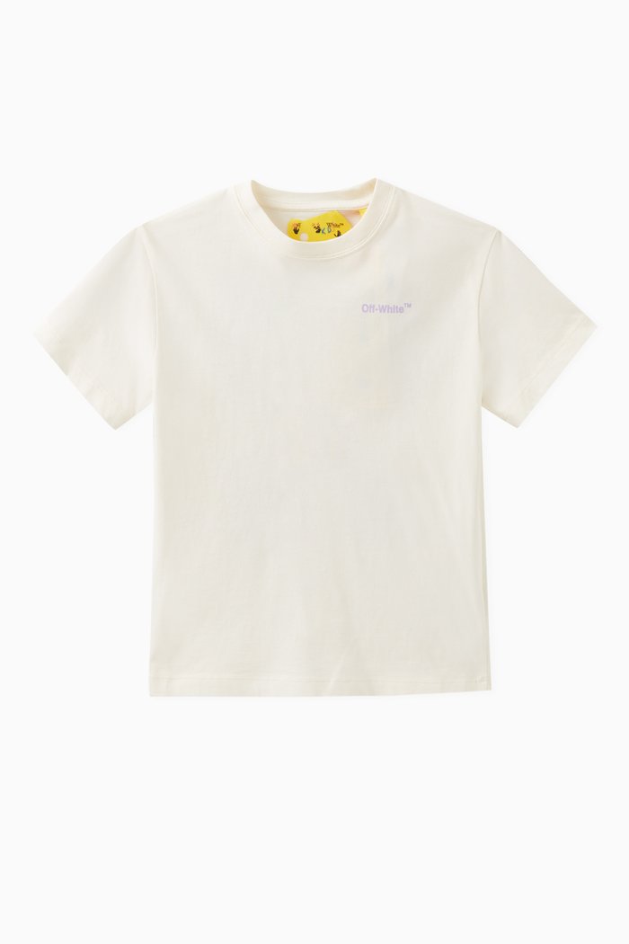

Logo Arrows Print T-shirt in Cotton, Neutral