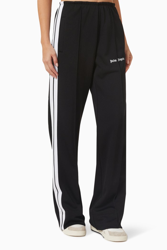 Loose-fit Track Pants in Technical Fabric, Black