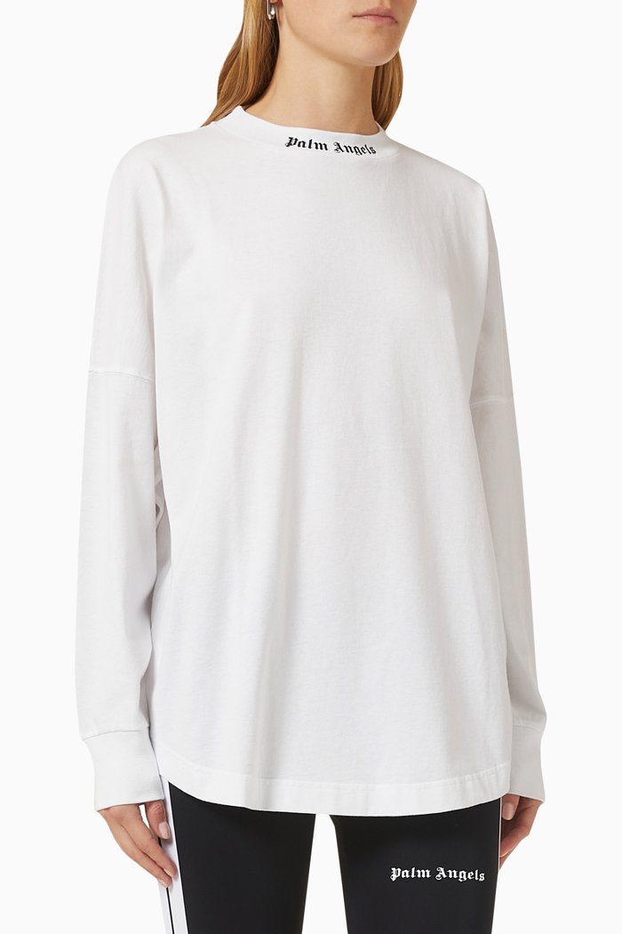 

Classic Logo Oversized T-shirt in Cotton Jersey, White