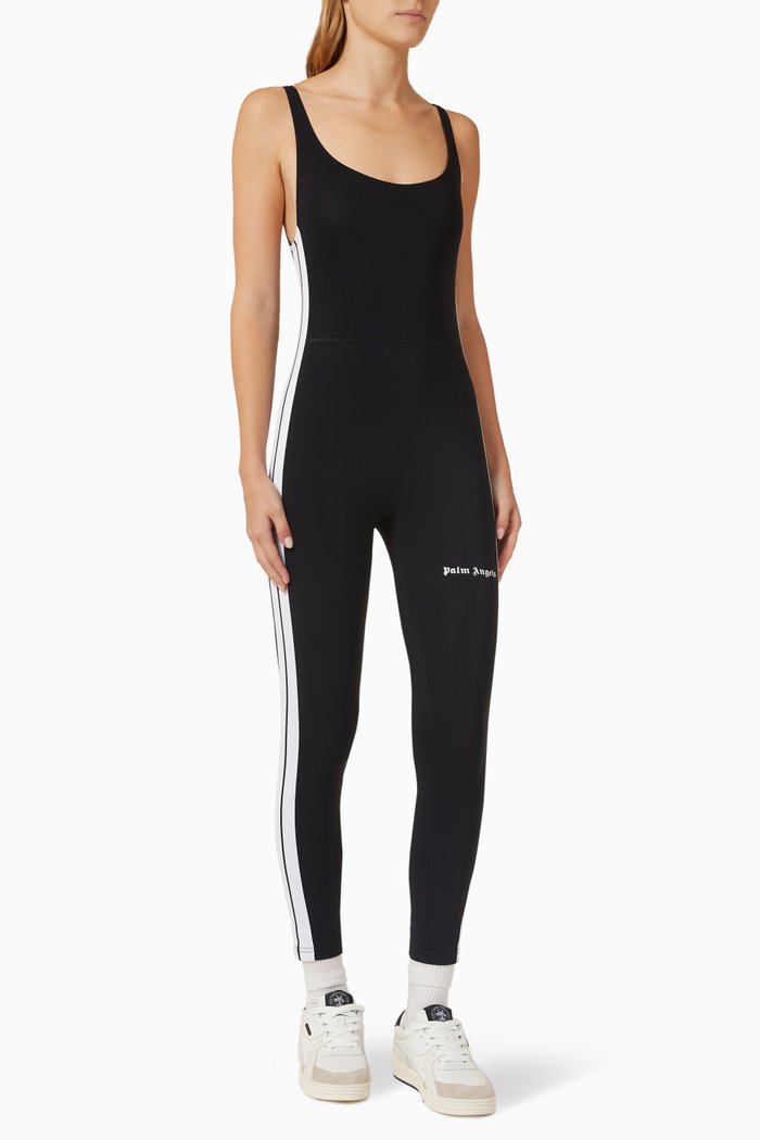 

Track Jumpsuit in Technical Fabric, Black