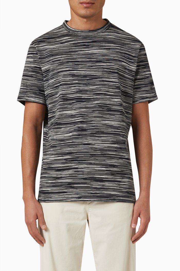 

Short-sleeved T-shirt in Cotton Jersey, Black