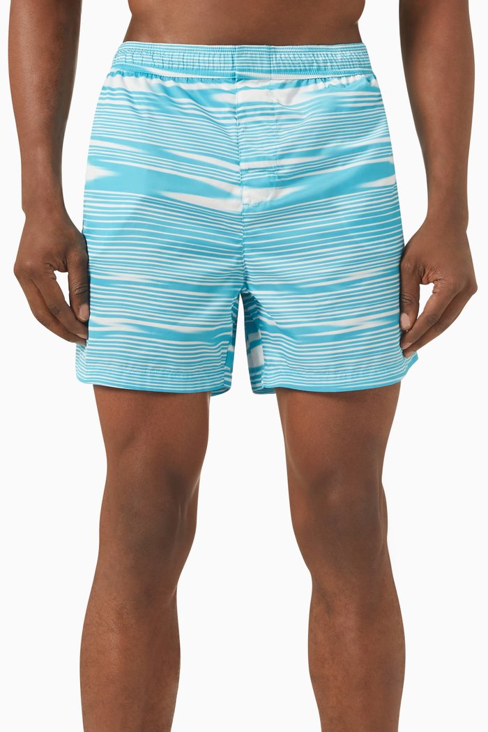

Space Dye Swim Shorts in Techno Fabric, Blue