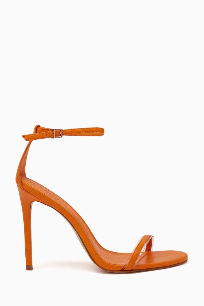 

Cocktail Sandals in Fabric, Orange