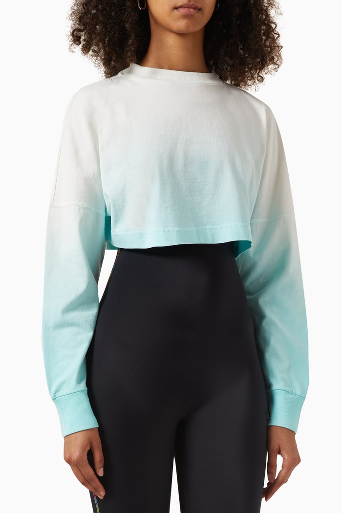 

I Love PA Gradient Logo Crop T-shirt in Cotton, White