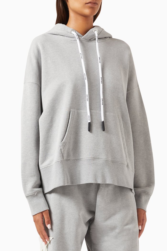 

Patch Star Classic Hoodie in Cotton, Purple