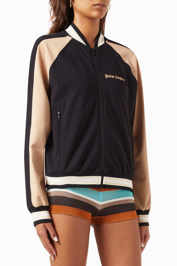 

Logo Track Jacket in Jersey, Black