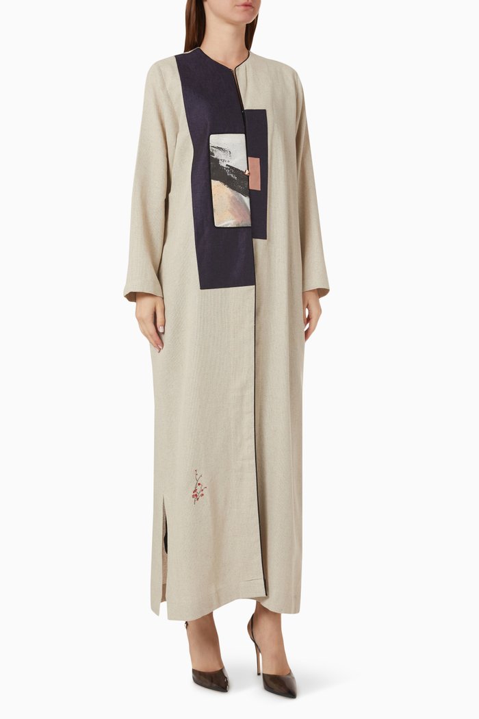 

Beigh Liene Abaya in Linen, Neutral