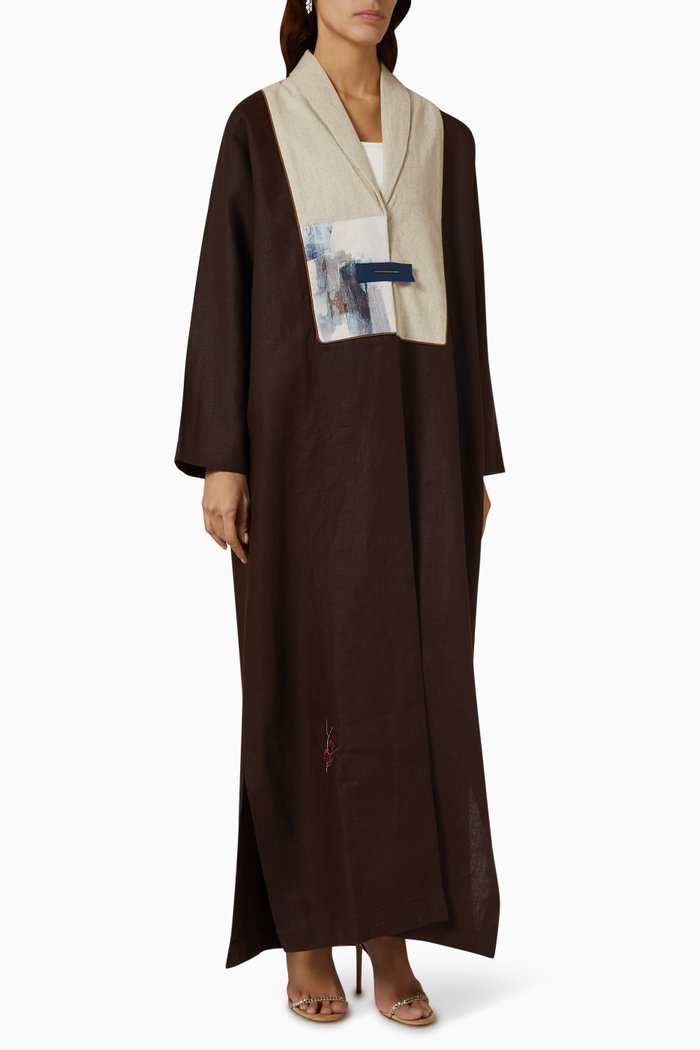

Art-print Abaya in Linen, Brown
