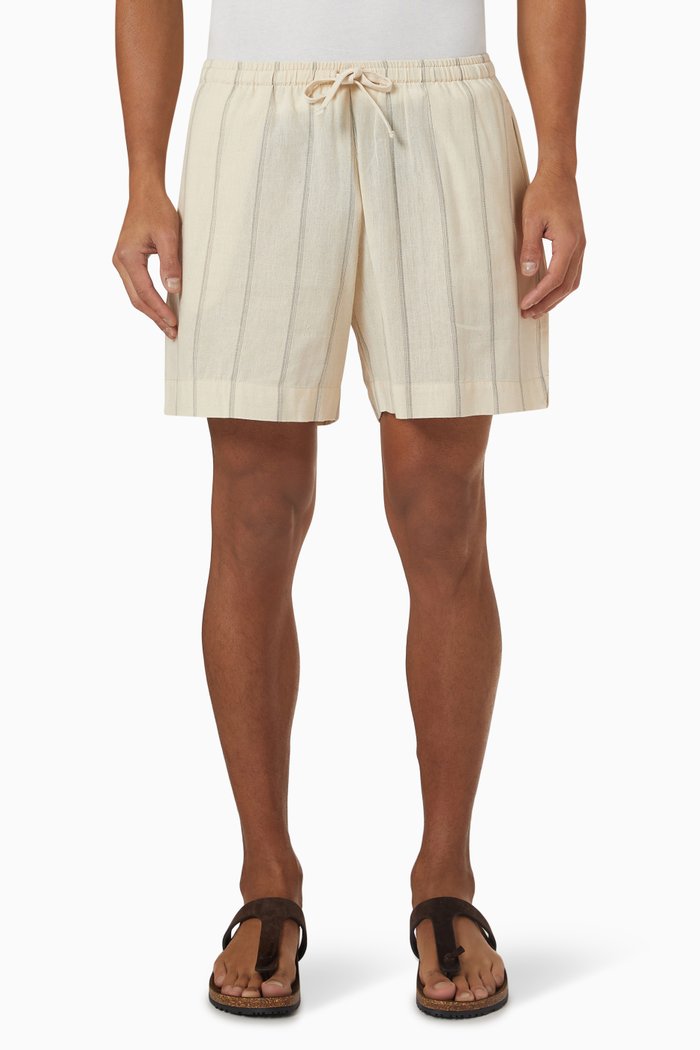 

Las Garzas Shorts in Linen, Neutral