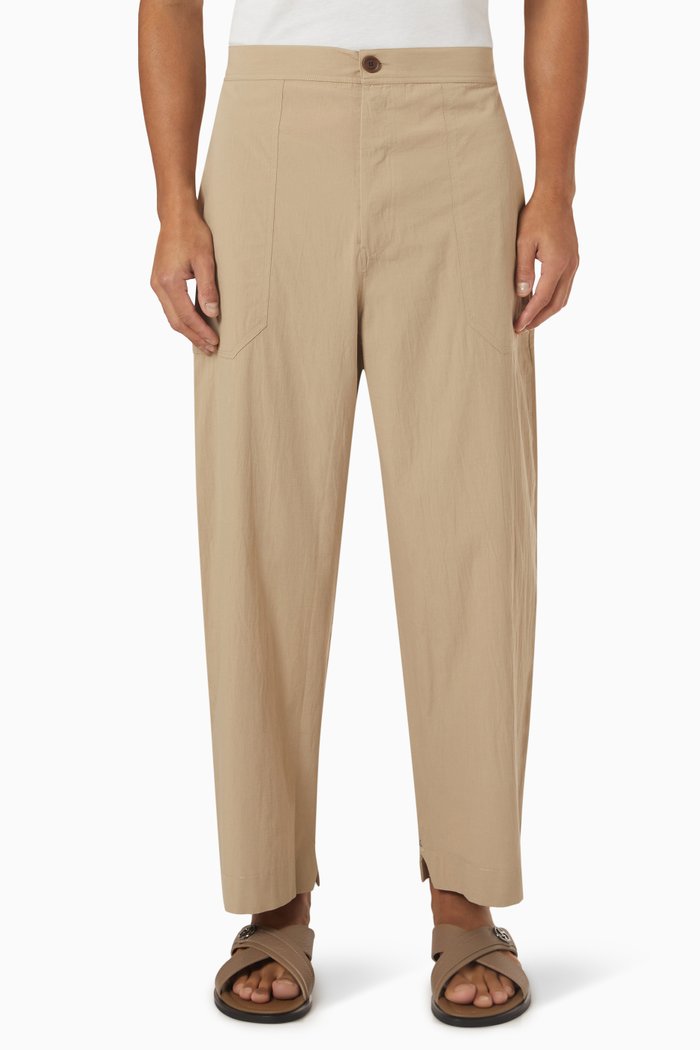 

El Pepe Trousers in Organic Cotton, Neutral