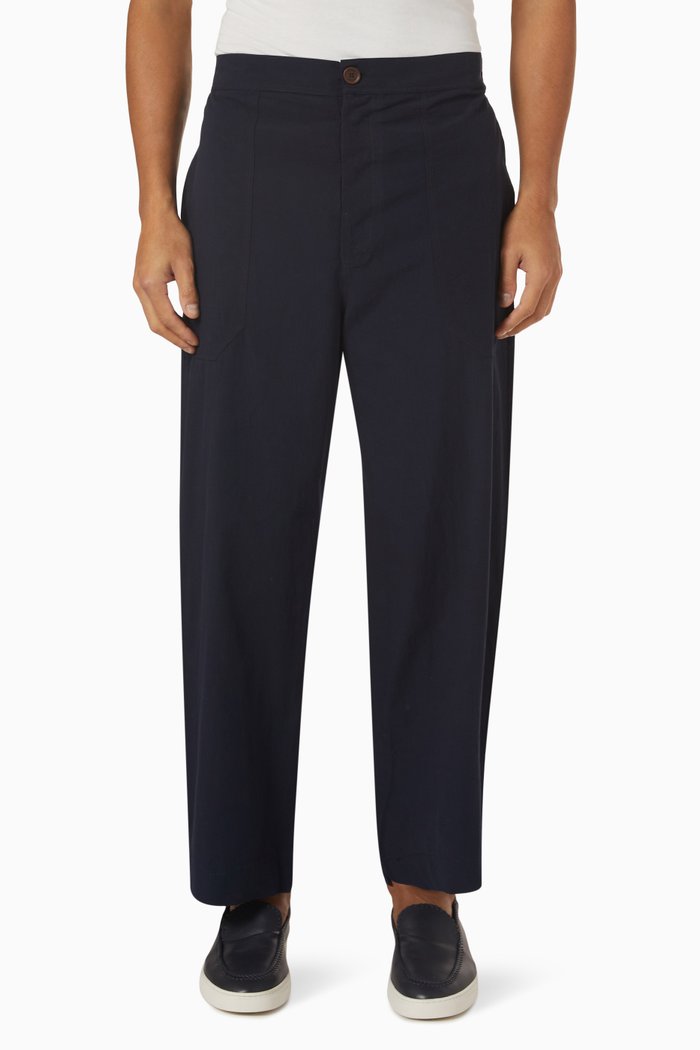 

El Pepe Trousers in Organic Cotton, Blue