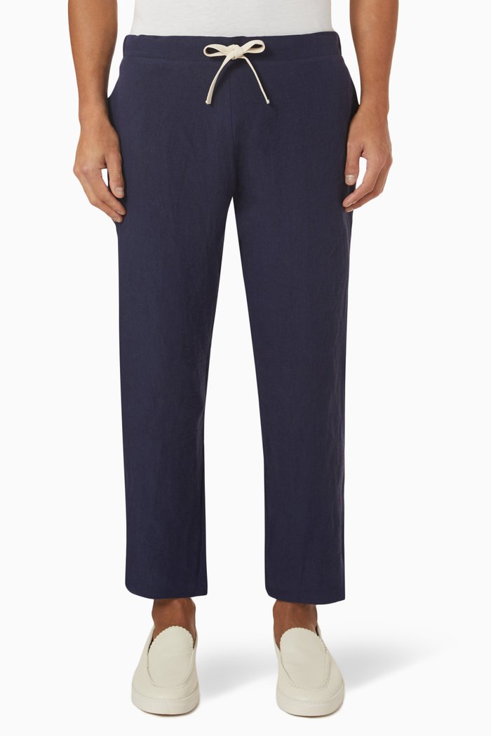 

Trousers in Linen, Blue
