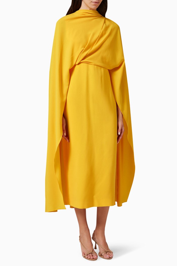 

Neolitsea Midi Dress in Acetate, Yellow