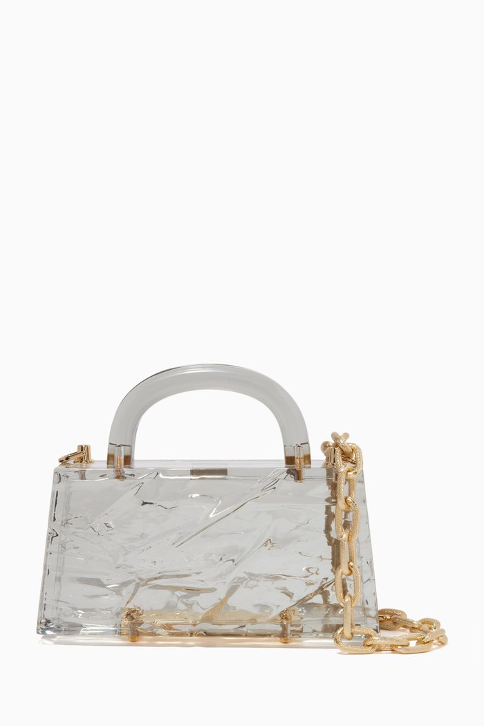 

Eva Bag in Crushed Ice Acrylic, Grey