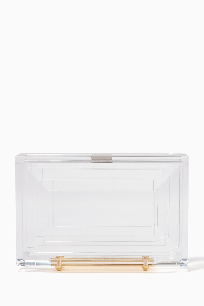 

Leora Clutch in Acrylic, Colourless