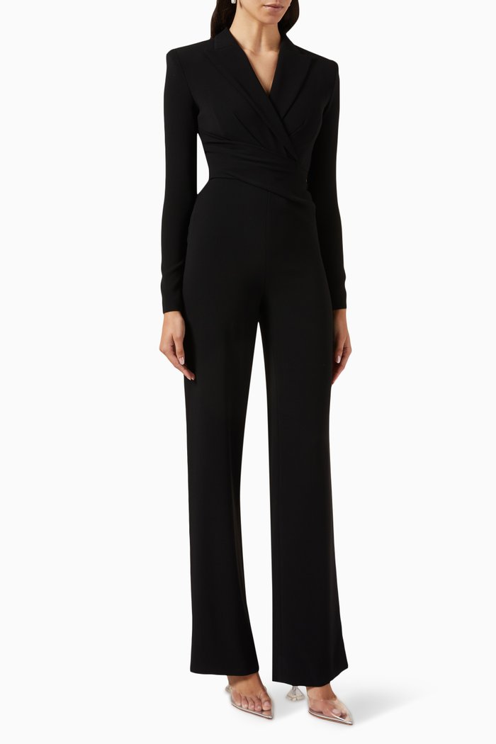 

Bisma Jumpsuit in Stretch-crepe, Black