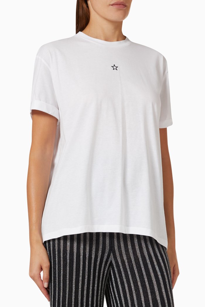 

Mini Star T-shirt in Cotton-jersey, White