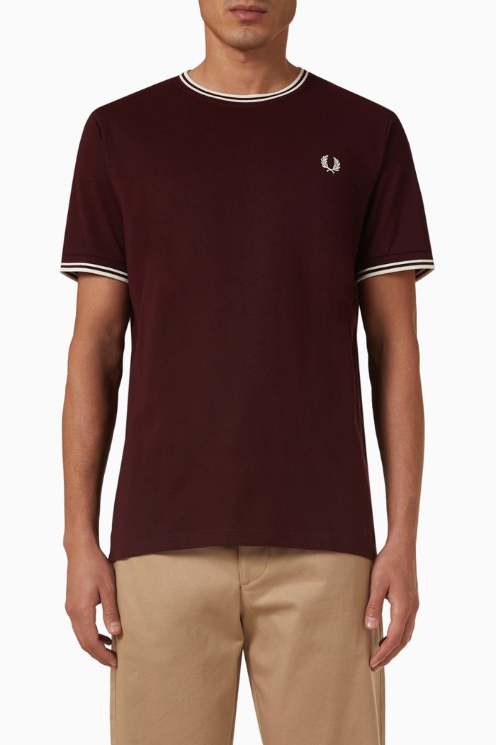 

Twin Tipped T-shirt in Cotton Jersey, Red