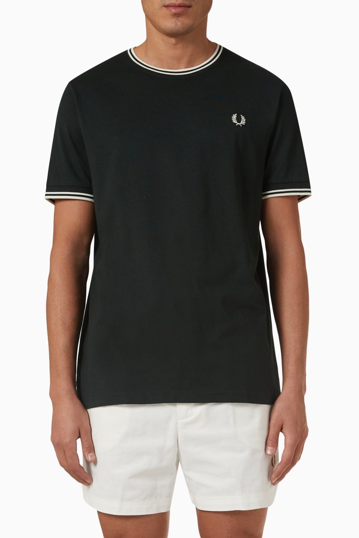 

Twin Tipped T-shirt in Cotton Jersey, Green