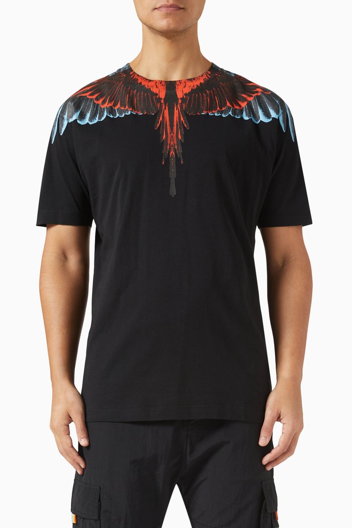 

Icon Wings T-shirt in Organic Cotton, Black