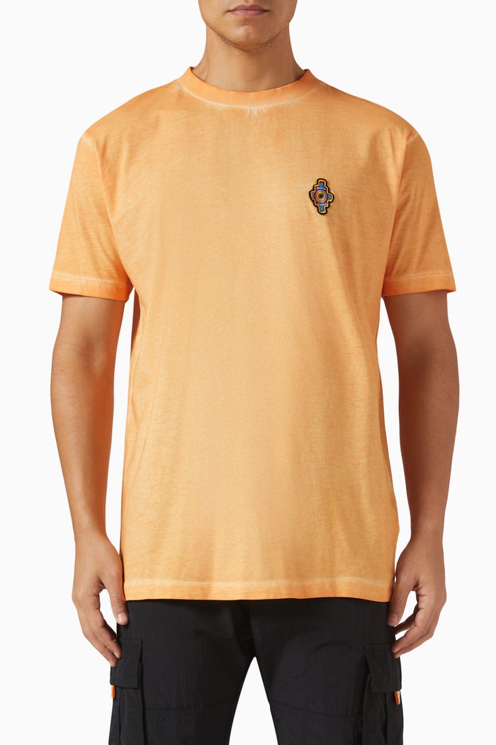 

Sunset Cross T-shirt in Cotton Jersey, Yellow