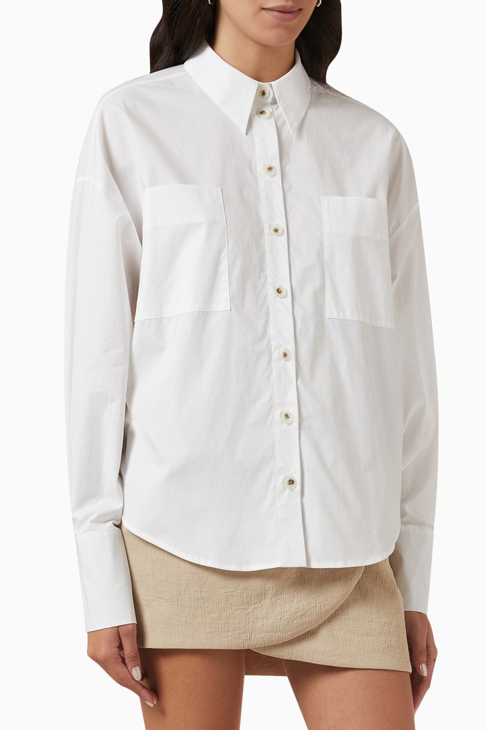 

Elsa Shirt in Poplin, White