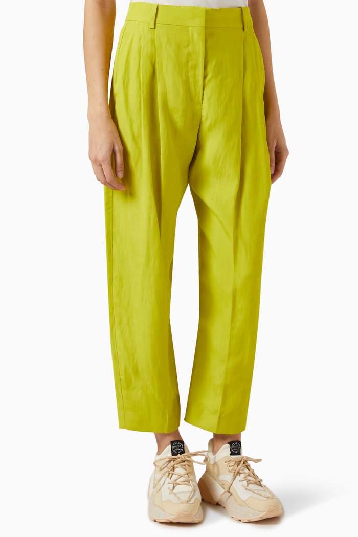 

Dawson Tailored Pants in Wool, Yellow
