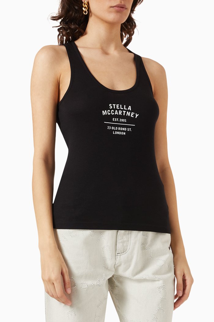 

Old Bond Street Tank Top in Jersey, Black