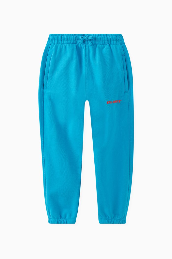 

Signature Diag-Stripe Sweatpants in Cotton, Blue