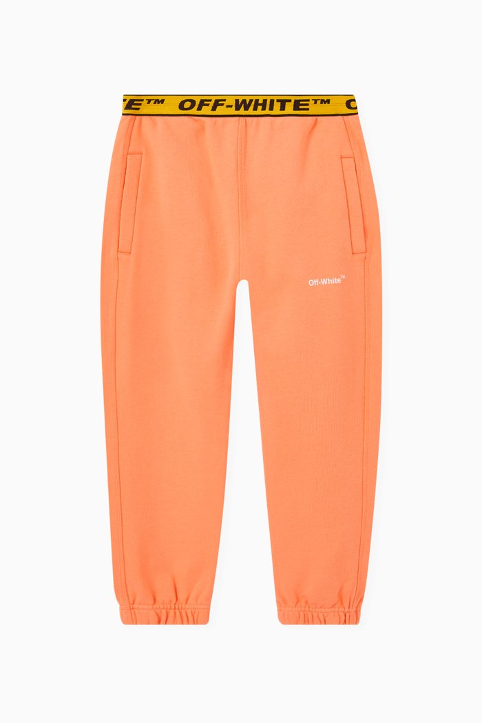 

Logo Tape Sweatpants in Cotton, Orange