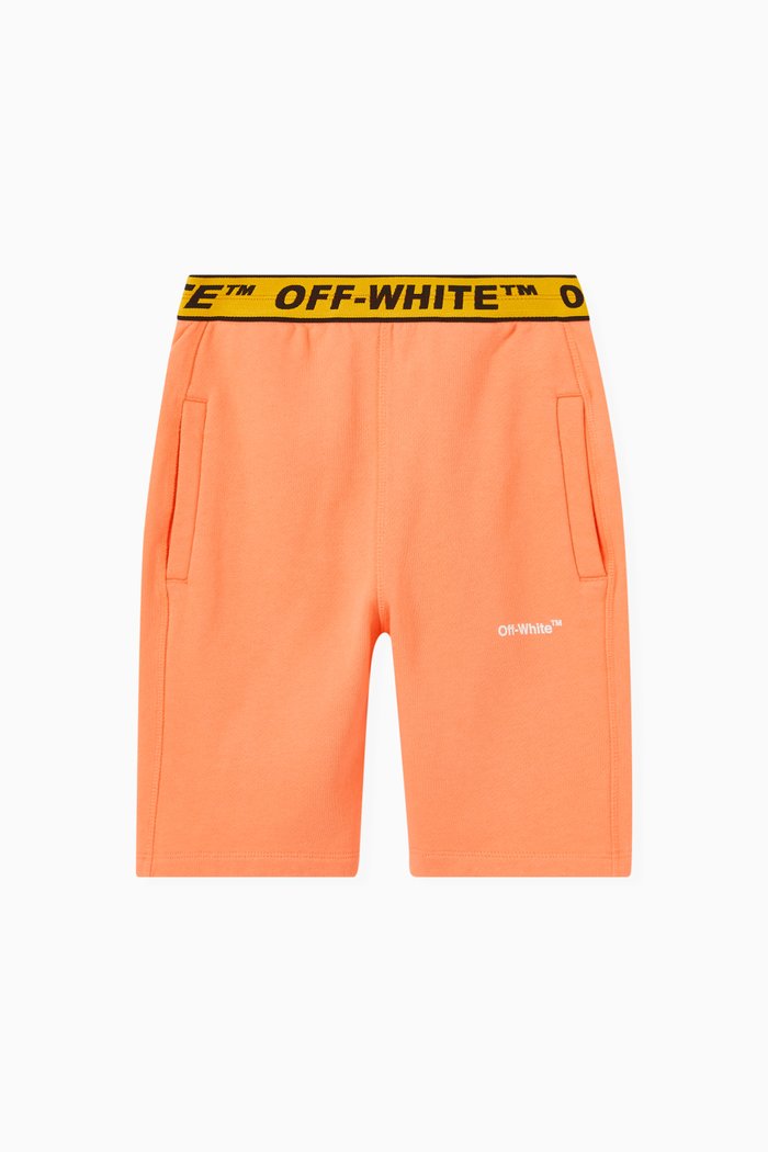 

Logo Tape Shorts in Cotton, Orange
