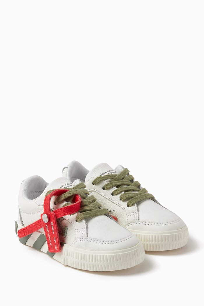 

Vulcanized Low-top Sneakers in Canvas, White