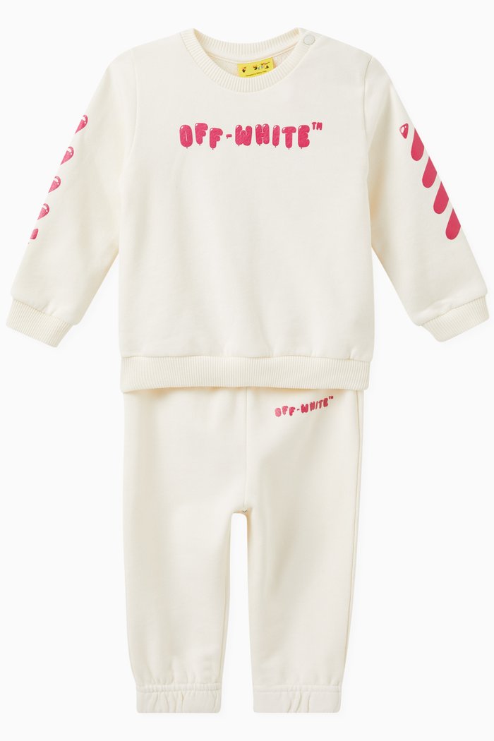 

Balloons Arrow Sweatshirt & Sweatpants Set in Cotton, Neutral