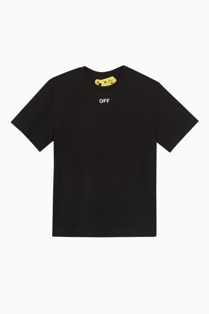 

Logo Print T-shirt in Cotton, Black