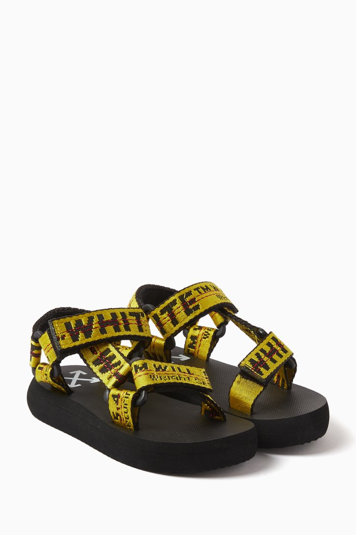 

Industrial Belt Sandals, Yellow