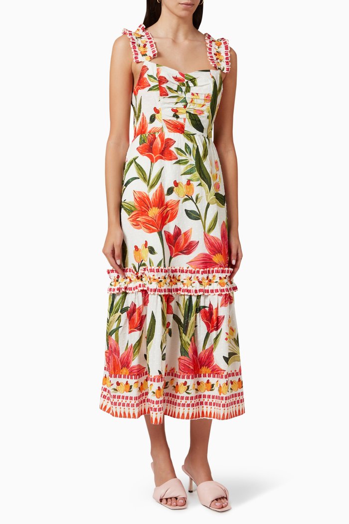 

Cashew Garden Midi Dress, Multicolour